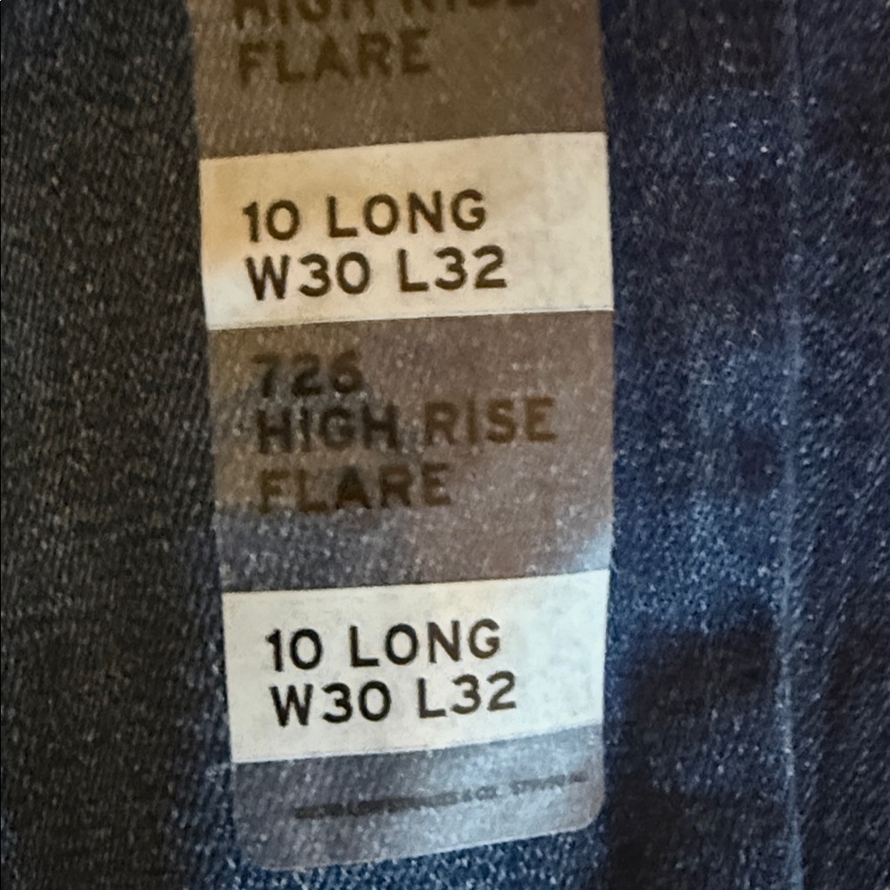 Levi's Indigo Straight-Leg Jeans 726 flare size 30 x 32 - Picture 4 of 10